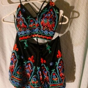 Beautiful embroidered Two piece outfit